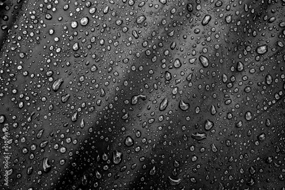 Water drops on the fabric Water drops on the fabric