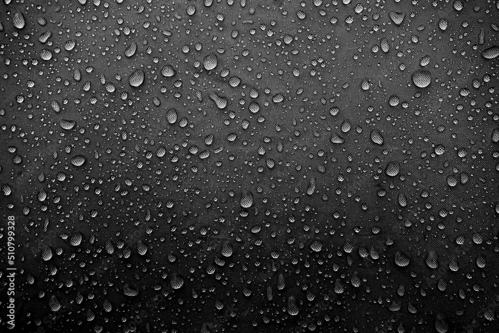 Water drops on the fabric Water drops on the fabric