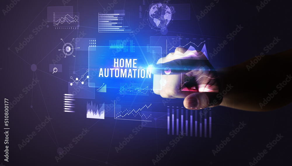 hand touching digital button, modern technology concept hand touching digital button, modern technology concept