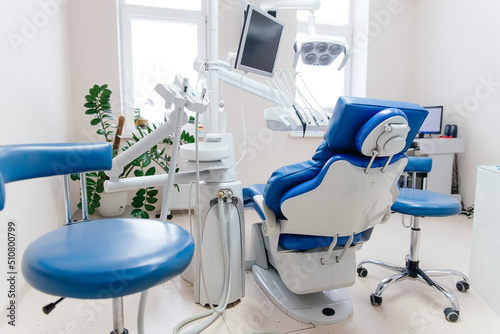 dental clinic office interior, nobody