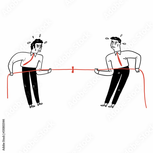Confrontation between two business people