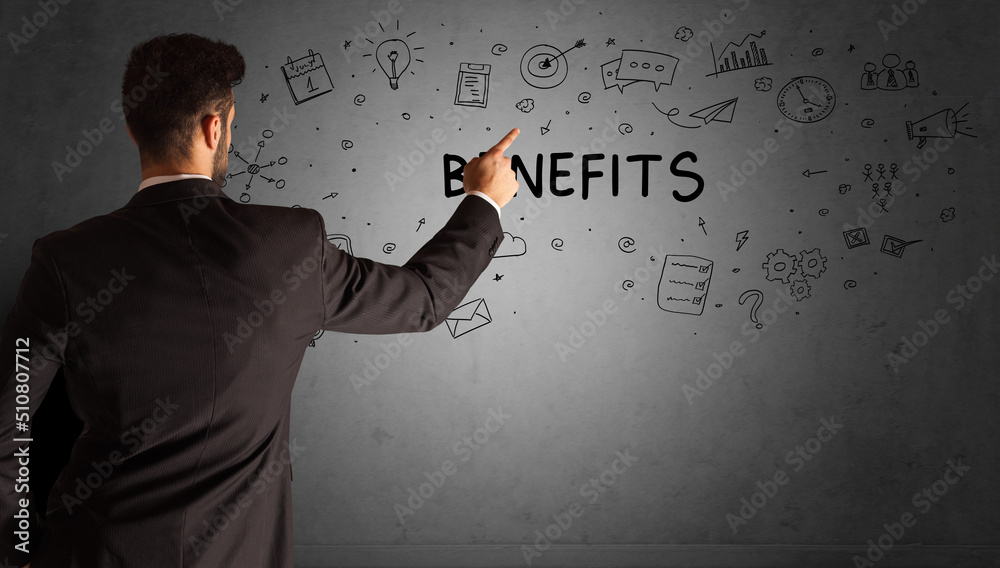 businessman drawing a creative idea sketch businessman drawing a creative idea sketch