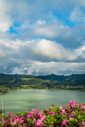 lake and mountains - Azores Portugal © Marco