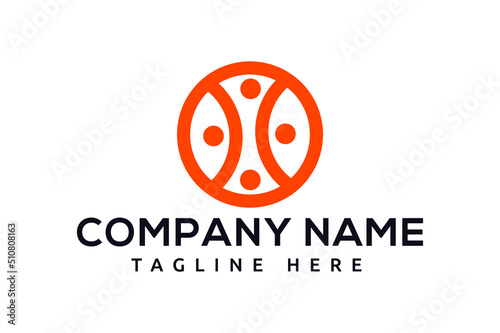 basketball logo template, basketball community logo design.