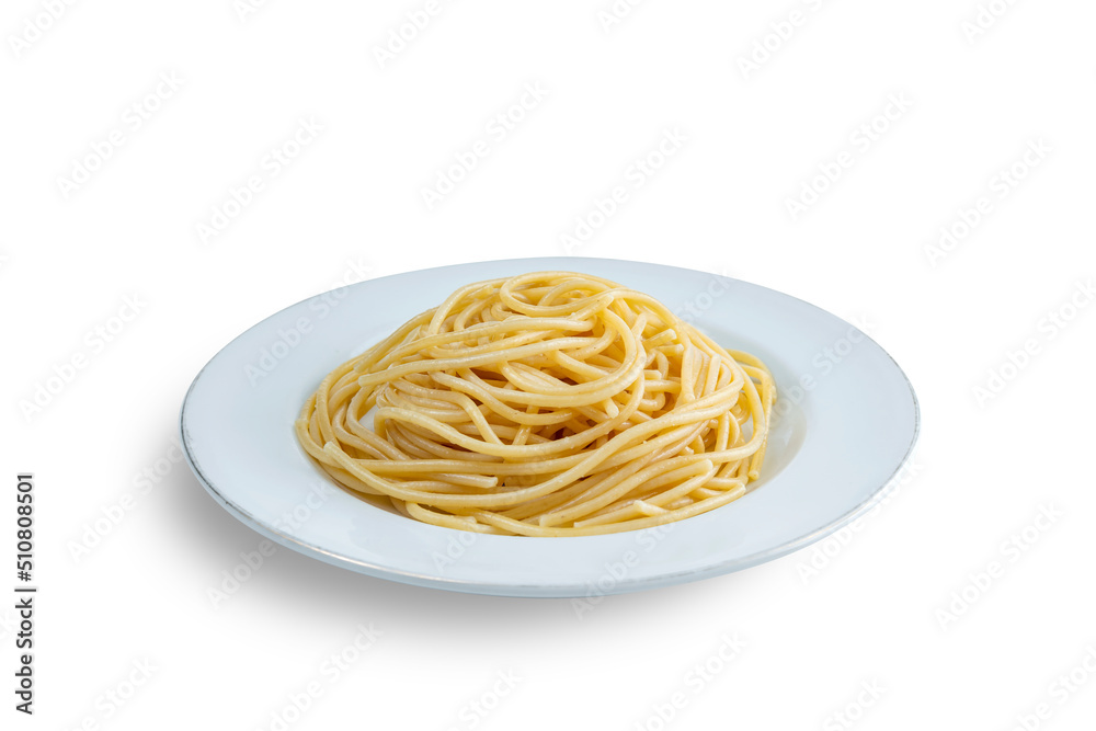 Spaghetti on the plate