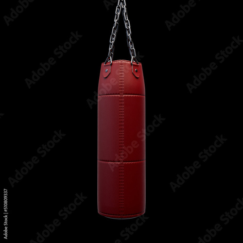 Red Leather Punching Bag © alswart
