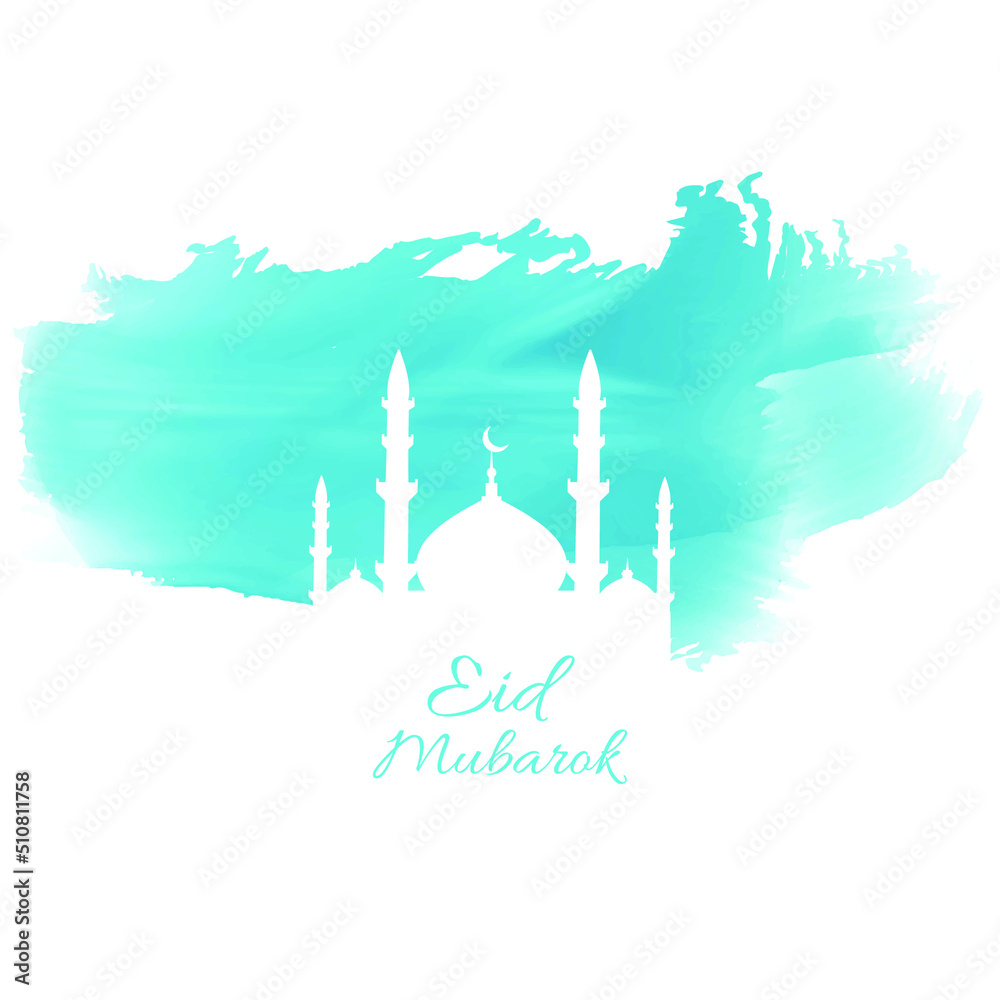 Fototapeta premium Abstract background Mosque shape above watermark eid al adha template 01