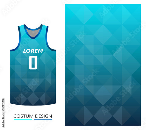 basketball jersey pattern design template. dark blue abstract background for fabric pattern. basketball, running, football and training jerseys. vector illustration