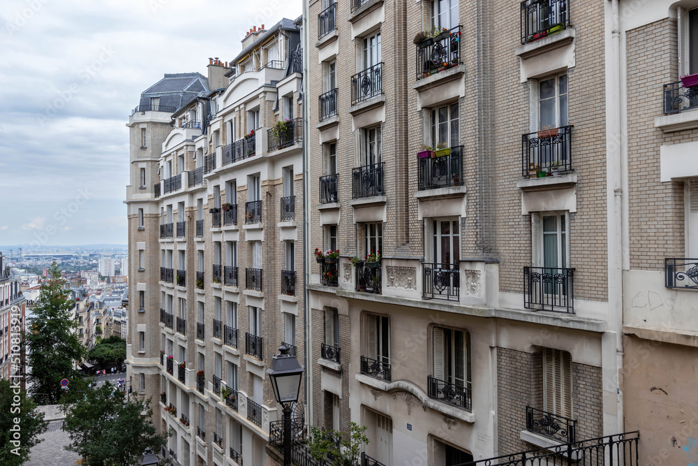 Rue du Mont-Cenis in Montmartre, Paris