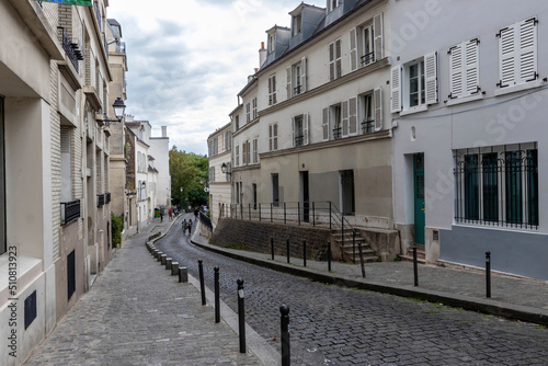 Fotografie Rue Cortot in Montmartre, Paris, France