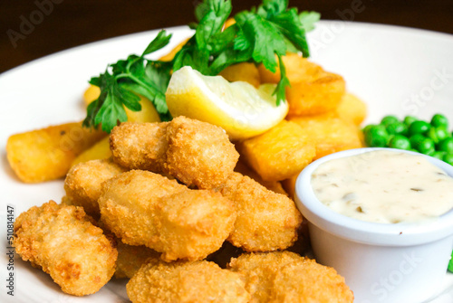 Scampi and chips