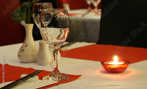 Oriental Chinese Restaurant Table