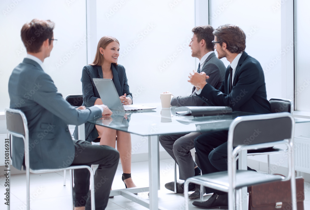 business team discussing ideas for a new project