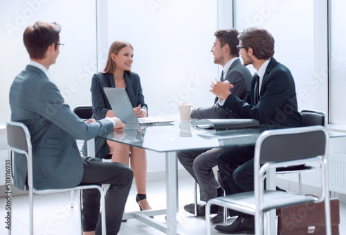 business team discussing ideas for a new project