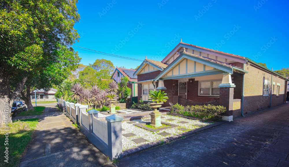 Suburban federation residential house in Sydney NSW Australia Suburban federation residential house in Sydney NSW Australia