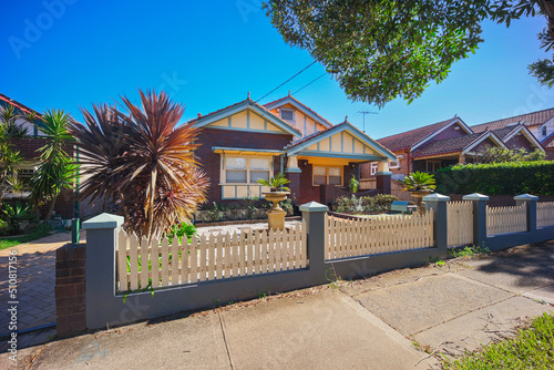 Suburban federation residential house in Sydney NSW Australia