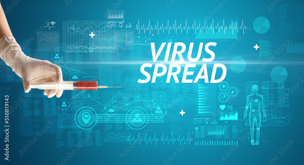 Syringe needle with virus vaccine Syringe needle with virus vaccine