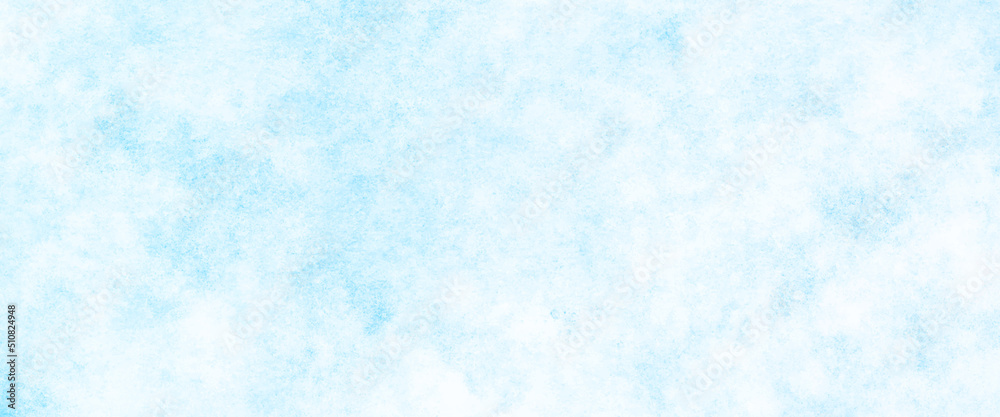 Obraz premium White and blue color frozen ice surface design abstract background. blue and white watercolor paint splash or blotch background with fringe bleed wash and bloom design.