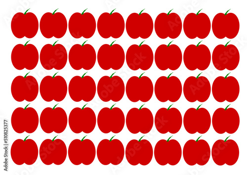 pattern created with cloned cherry kernels
