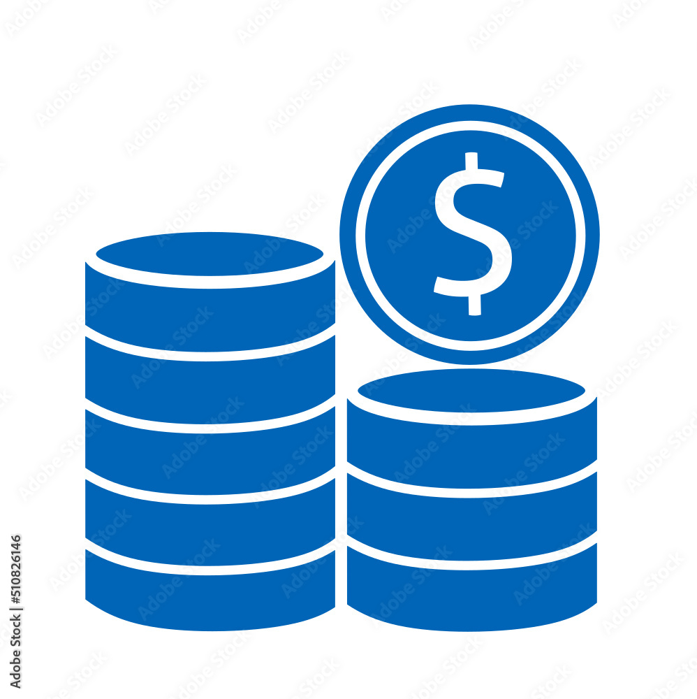 Money icon. Dollar Coin vector with simple design. Business concept illustration Money icon. Dollar Coin vector with simple design. Business concept illustration