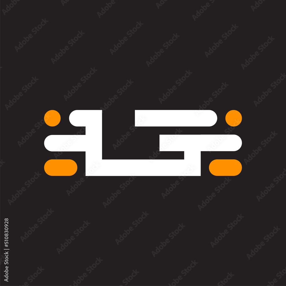 simple letter L G for logo design template