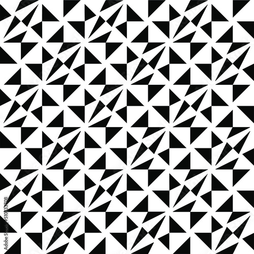 Abstract background with black and white pattern. Unique geometric vector swatch. Perfect for site backdrop, wrapping paper, wallpaper, textile and surface design. 