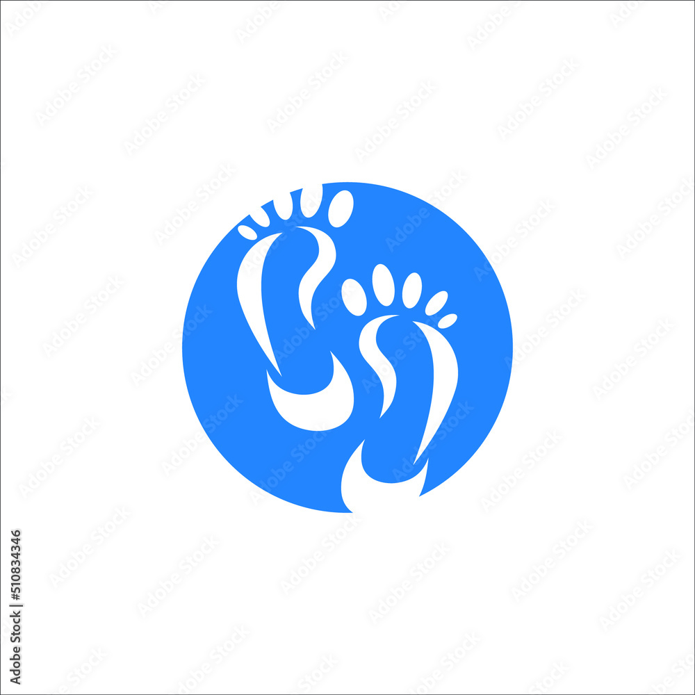 Foot spa logo brand illustration. Foot spa logo brand illustration.