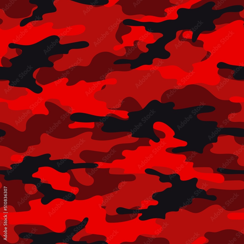red military camouflage. seamless print on clothing or print red military camouflage. seamless print on clothing or print