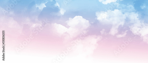 pastel sky with clouds