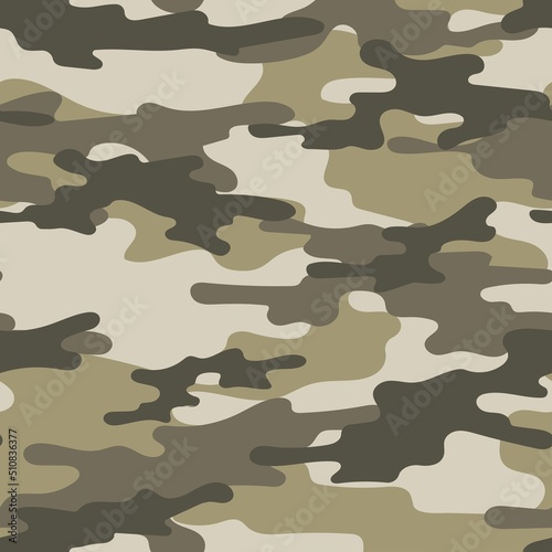 brown military camouflage. seamless print on clothing or print