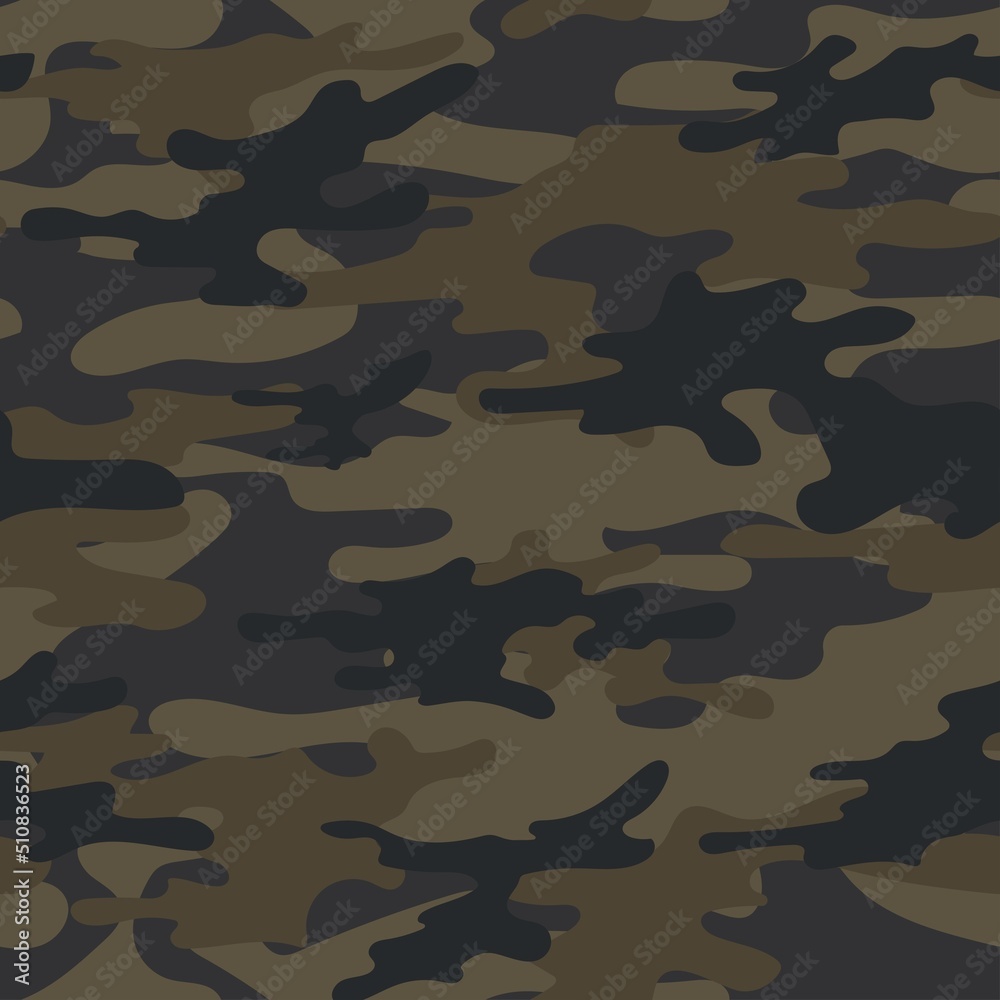 Fototapeta premium modern army vector camouflage print, seamless pattern for clothing headband or print.