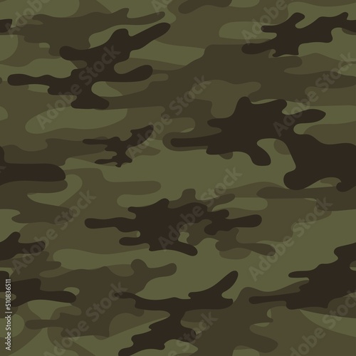 green modern army vector camouflage print, seamless pattern for clothing headband or print.