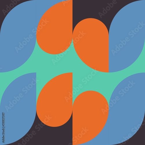 Geometric minimalistic pattern with simple shapes and patterns. Abstract vector design for advertising branding, web banner, business and wallpaper.	