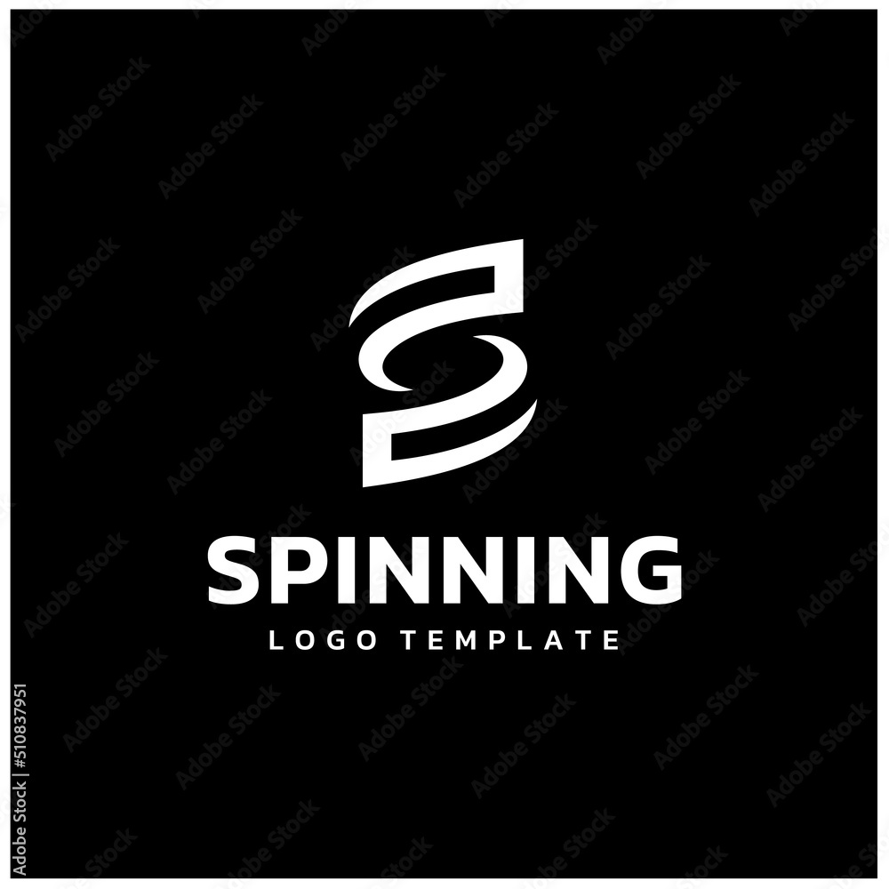 Initial Letter S for Spin Swirl Switch Swap with Vortex Spiral Tornado Twister Hurricane logo design Initial Letter S for Spin Swirl Switch Swap with Vortex Spiral Tornado Twister Hurricane logo design