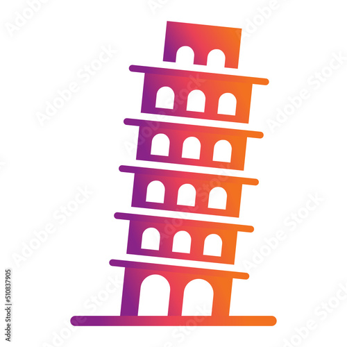 Leaning Tower Of Pisa Icon