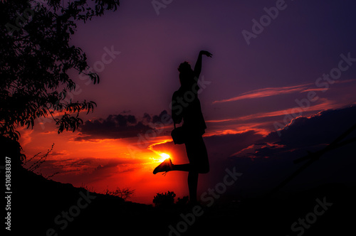 Dancing in the sunset
