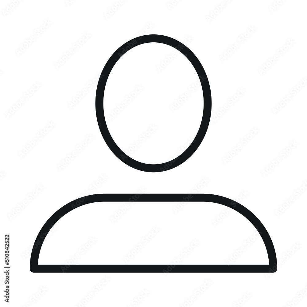 person vector icon for website symbol presentation