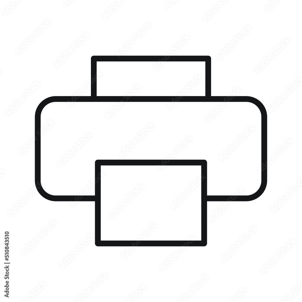 Printer vector icon for website symbol presentation Printer vector icon for website symbol presentation