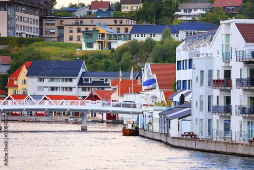 Obraz na płótnie Flekkefjord, Norway w salonie