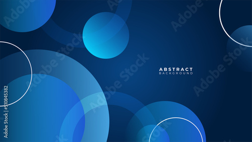 Modern blue banner geometric shapes corporate abstract technology background. Vector abstract graphic design banner pattern presentation background web template.