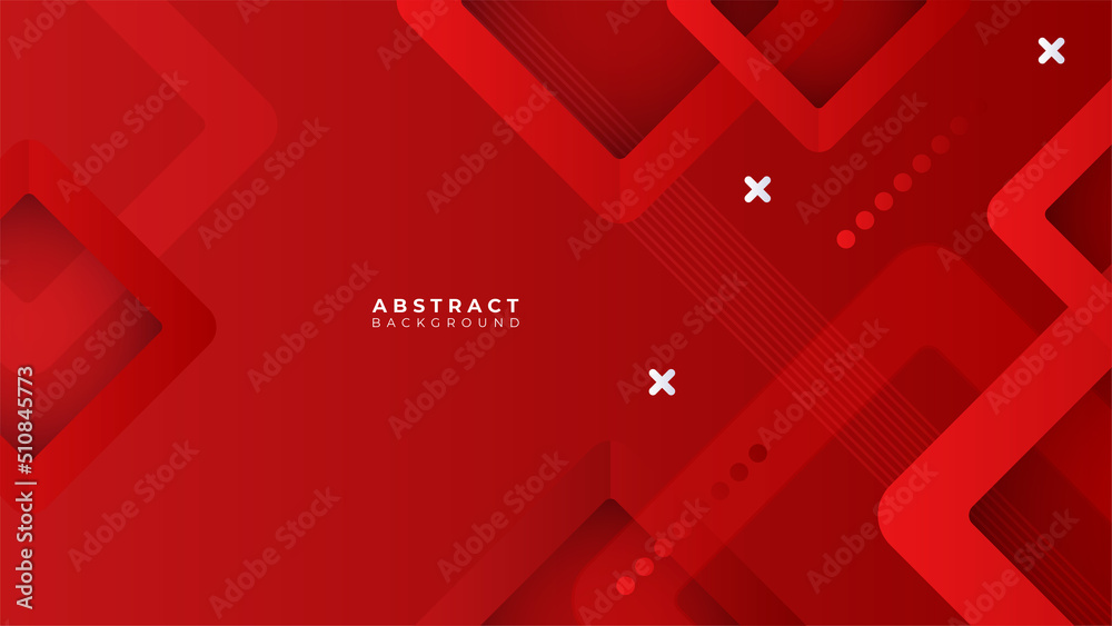 Dark red banner geometric shapes abstract background geometry shine and layer element vector for presentation design. Suit for business, corporate, institution, party, festive, seminar, and talks.