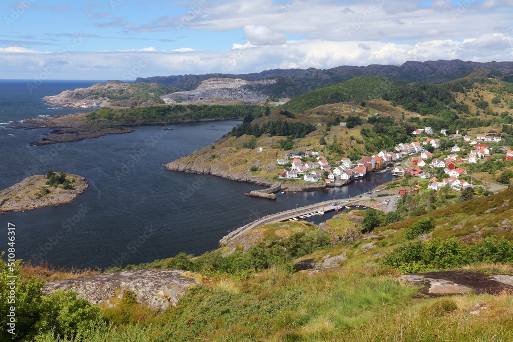 Sogndalstrand town in Rogaland, Norway