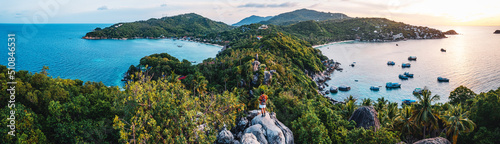 Foto Travel to the sea on Koh Tao in summer and see the viewpoints on the island