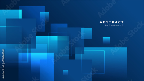 Abstract blue banner geometric shapes vector technology background  for design brochure  website  flyer. Geometric blue banner geometric shapes wallpaper for poster  presentation  landing page