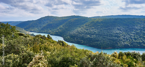 Famous Lim Bay, a Fiord in Croatia nearby Rovinj