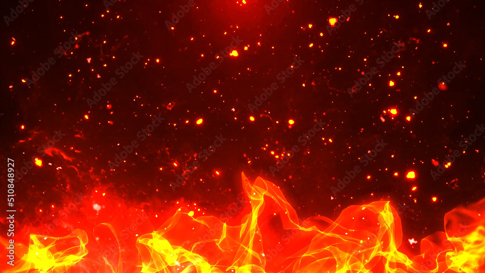 炎 宇宙 火花 火の粉 火事 戦場 シリアス 戦場 対決 煽り 背景 Stock イラスト Adobe Stock