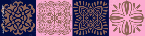 Oriental traditional ornament, tile design