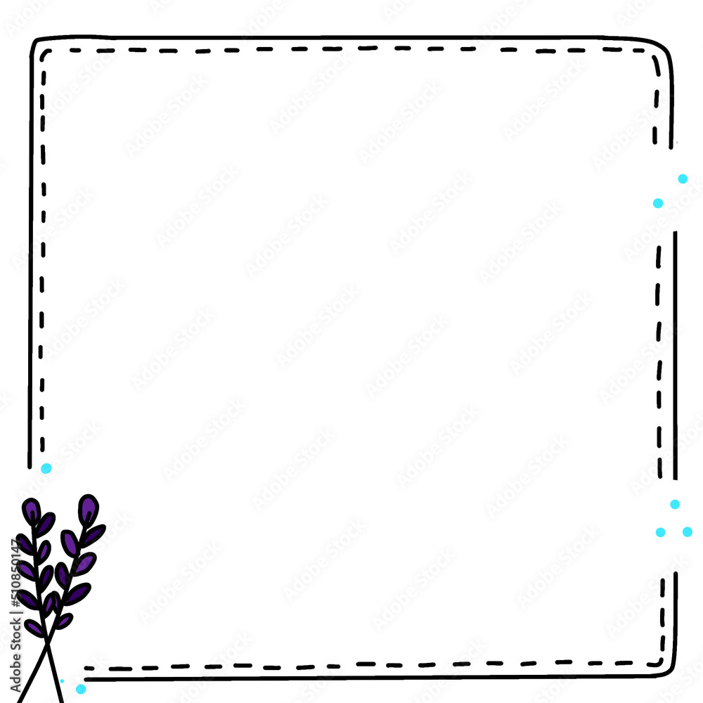 Fototapeta premium frame for your text with flowers