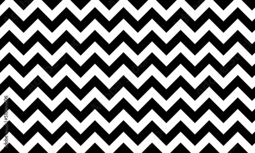 big wave or zig zag repeat pattern with black and white colour