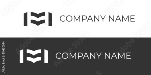Logo company monochrome logo design logo template m logo a business logo modern logo